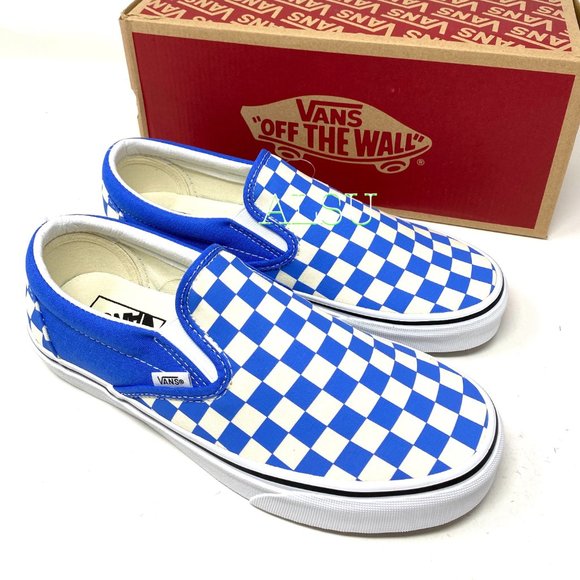 VANS Classic Slip-On Low Canvas Nebulas Blue Women Size VN0A4BV31GB - Picture 7 of 10